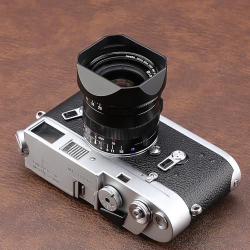 Haoge Bayonet Metal Square Lens Hood for Zeiss Biogon T* 28mm f/2.8 ZM,Biogon T* 25mm f2.8 ZM,C Sonnar T* 50mm f/1.5 ZM Lens Accessories LH-ZV03-NB Black,with Cap