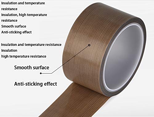 PTFE Adhesive Teflon Tape 1/2Inch x 30 Foot High Temperature Tape for Weston,Seal A Meal, Cabellas Vacuum