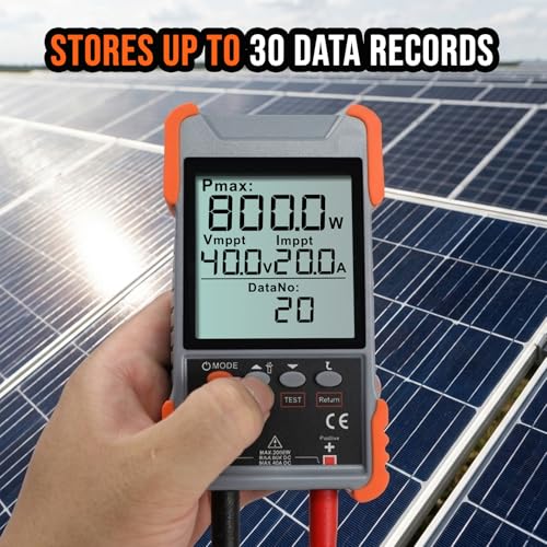 DANOPLUS solar panel tester MPPT meter with large backlight LCD for photovoltaic power testing