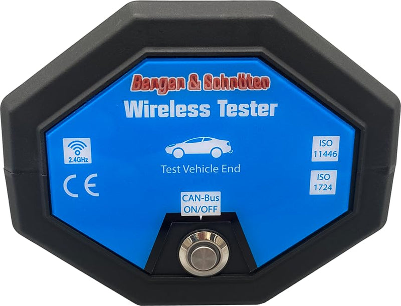 Berger & Schröter Wireless Tester for Vehicle Trailer Socket, LED Tester, CAN Bus Function, Remote Control, Wireless Tester