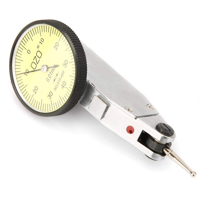 [Australia - AusPower] - 0.01mm Flexible Precision Dial Gauge Test Indicator 0-0.8mm Metric Dial Gauge Set for Measuring Narrow or Concave Objects 