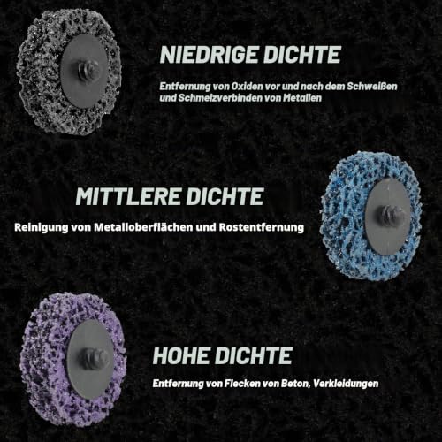 Pack of 30 CSD Disc Sanding Disc, 50 mm, Grinding Attachment for Cordless Screwdriver, Grinding for Dremel, Cleaning Disc Set for Drill, Paint, Rust, Oxidation, Cleaning and Removing (Purple) Purple