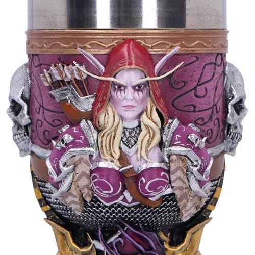 Nemesis Now World of Warcraft Sylvanas Goblet, 19.5cm, Banshee Queen Collectible Drinkware, Officially Licensed WoW Merchandise