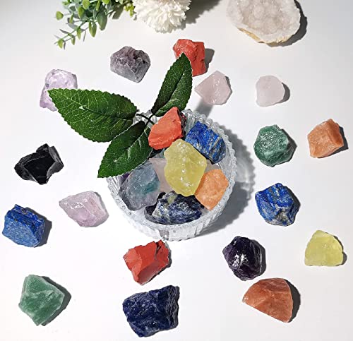 QINJIEJIE Natural Lapis Lazuli Raw Crystals Rough Stones Bulk Gemstones Blue - Lapis Lazuli 0.45 Pound