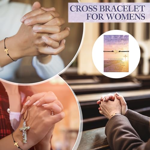 Landical Religious Cross Bracelets for Women Adjustable Jewelry 10