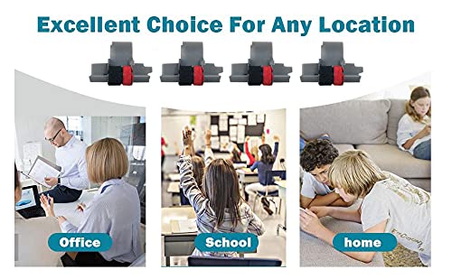 [Australia - AusPower] - IR-40T Ink Roller, Black and Red Compatible with Canon P23-DH V Calculator, Casio HR-100TM, HR-150TM (3 Pack) 