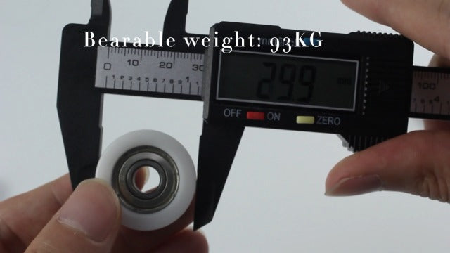 30MM OD 608ZZ Bearing Flat Groove Ball Bearing Guide Pulley Wheels Roller 93KG Load Bearing Furniture Pulley Pack of 4