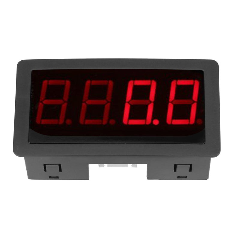 Tachometer 4 Digital LED Speedometer, 10-9999RPM Speed Meter Panel Inductive Hall NPN Sensor Proximity Switch Sensor (Red) red