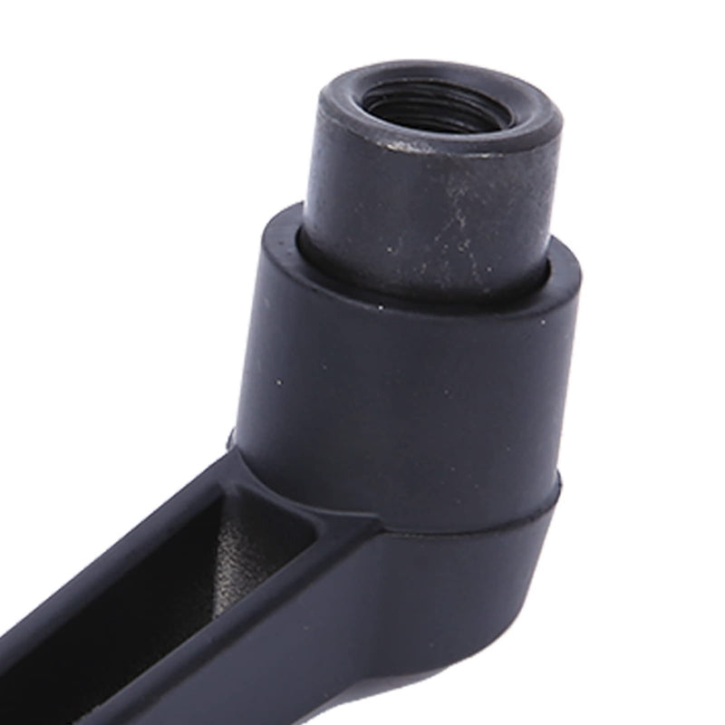 [Australia - AusPower] - 4PCS Universal Clamping Lever Handle, Adjustable Fixing Handle Female Thread, Stainless Steel, Black, M4, M5, M6, M8, M10, M12 