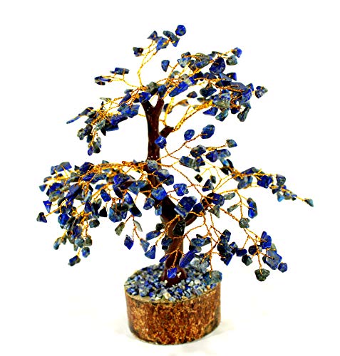 eSplanade Crystals Tree Healing Stones Seven Chakra Natural Healing Gemstone Bonsai Fortune Money Tree, Home Office Decor Spiritual Gift | Size 8-10 Inches