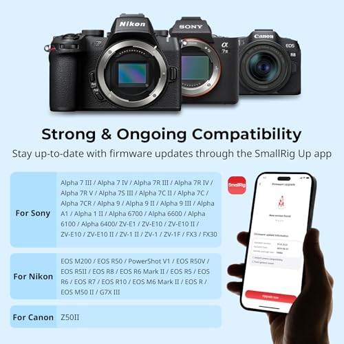 SMALLRIG Wireless Remote Control Shutter for Sony/for Canon/for Nikon -5207 Camera Remote Control