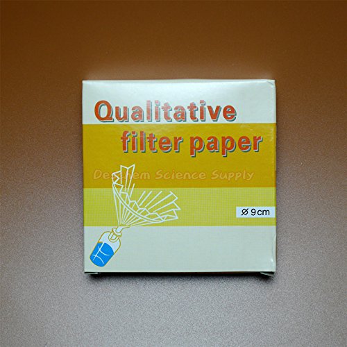 Deschem 2-pack 90mm qualitative filter paper, 20–25μm, fast speed, 100 pieces per pack