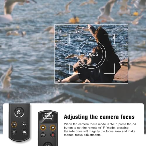 for Sony Rechargeable Wireless Remote Control Camera Shutter Release Black for Sony