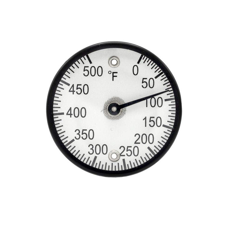 [Australia - AusPower] - PIC Gauges B2MS-Q Black Steel Case Surface Mount Thermometer, Magnetic Connection, 2" Dial, 50/500° F Temperature Range 0 - 500 Deg F 
