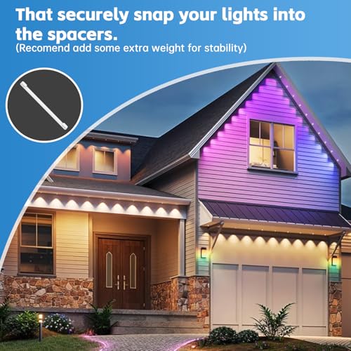 40PCS Spacers Compatible with Govee Smart LED Curtain Lights