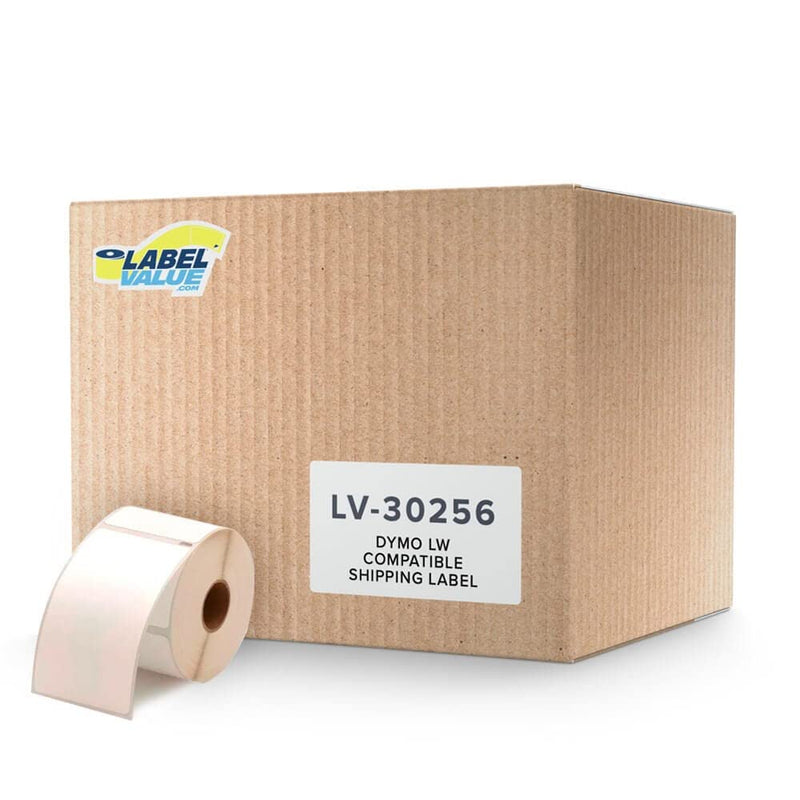 LV-30256 Shipping Labels 2-5/16 in x 4 in - Compatible with Dymo LabelWriter 450 Series and Earlier - 300 Direct Thermal Labels per Roll - Permanent Adhesive