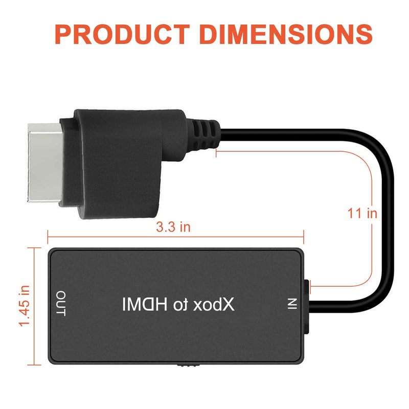 [Australia - AusPower] - Xbox 360 to HDMI Converter, HD Link Cable for Xbox 360, Xbox 360 to HDMI Support 720P, Compatible with Xbox 360 and Xbox 360 Slim. 