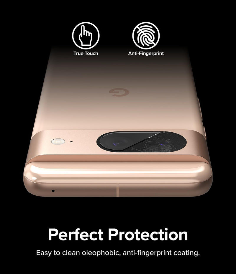 [Australia - AusPower] - Ringke Camera Glass [Multi-Layer Protection] Compatible with Google Pixel 8 Camera Lens Protector, Tempered Glass Cover - 3 Pack 