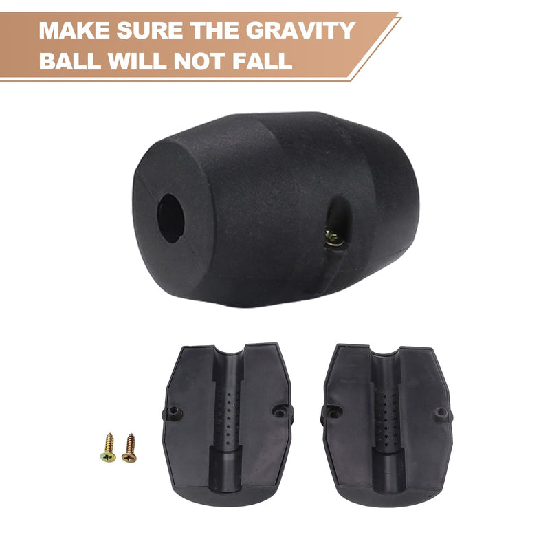 [Australia - AusPower] - ZIJANG Kitchen Tap Hose Weight, 320 g Heavy Black Ball Replacement Part for Kitchen Tap, Heavy Ball Replacement Part for Kitchen Taps with Screws, Suitable for Most Tap Hoses 