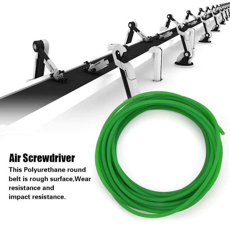 [Australia - AusPower] - Round Belting PU Belt Polyurethane Round Belt for Drive Green 6mm x 10m 