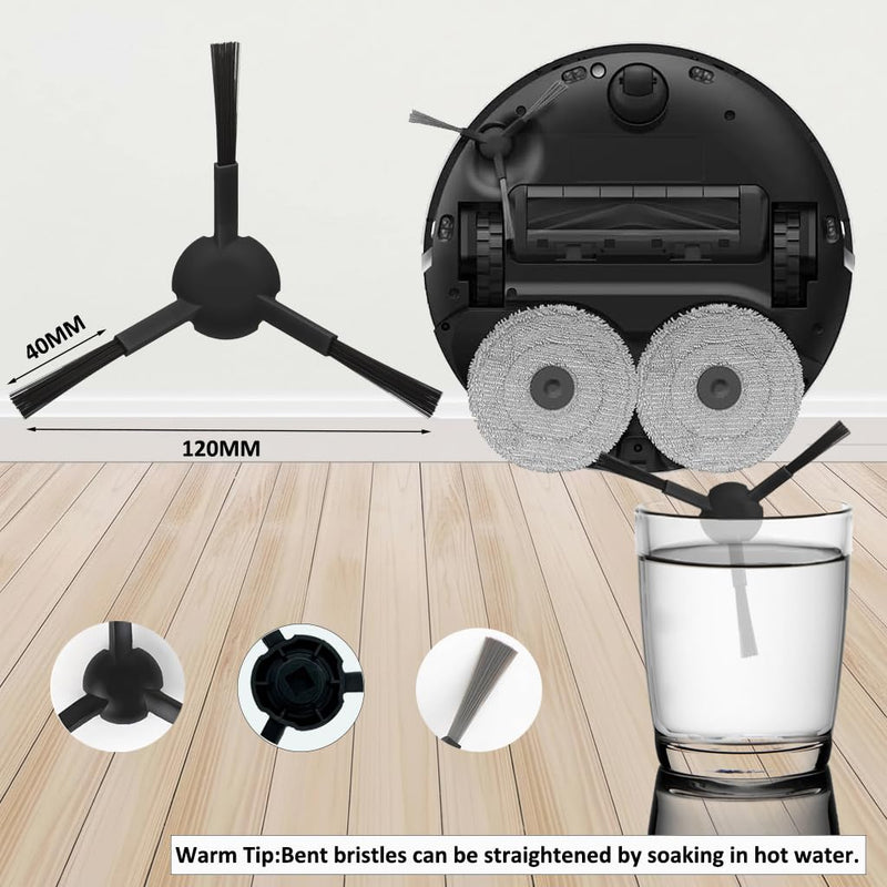 Accessories for Dreame L10s Ultra Heat ONLY; X30 Ultra mops/Wipes X6; dust Bag X4; Filter HEPA X4; Main Brushes X2; Side Brushes X4 Spare Parts L10s Ultra Heat/X30