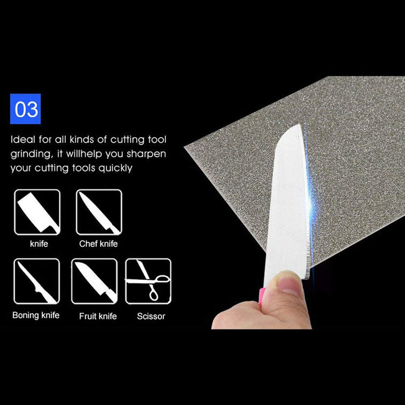 Diamond Sharpening Stones Rectangle Thin Grinding Polishing Knife Sharpening Stones Tool (240 Grit, 1 Piece) 240 Grit