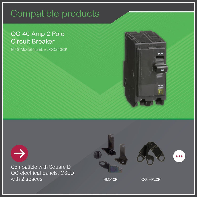 [Australia - AusPower] - Square D by Schneider Electric Square D - QO240CP QO 40 Amp Two-Pole Circuit Breaker 