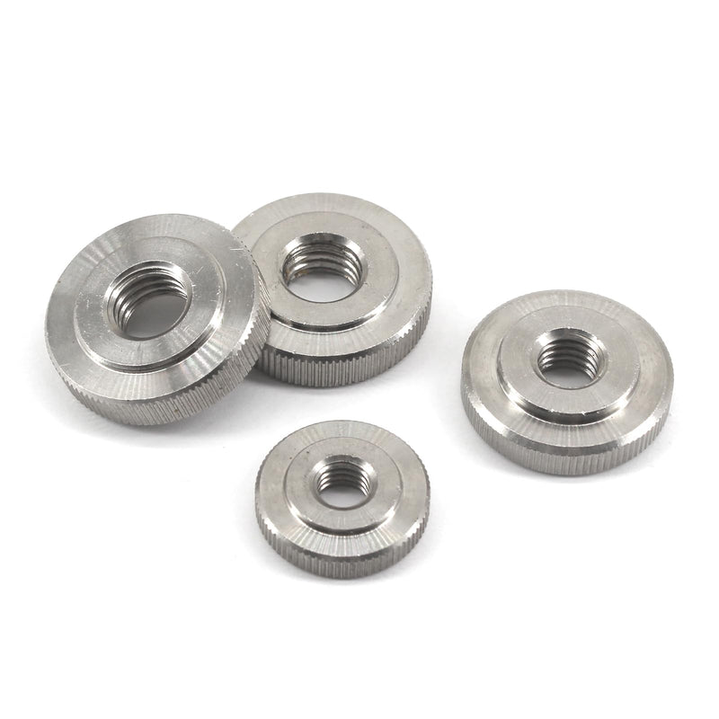 [Australia - AusPower] - (4 Pieces) M12 Round Knurled Thumb Nut 304 Stainless Steel Metric Thread Nuts Hand Screw Knobs Lock Adjusting Nuts Fasteners for 3D Printer Parts 