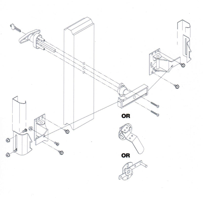 Garage Door Lock Parts Inside Release Handle Industrial Door Handle Parts Locks Hardware Universal Replacement