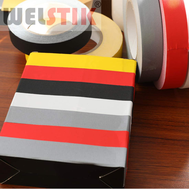 WELSTIK 2 Pack Gaffer Tape Yellow,2" X 33 Yards-10% Longer-Heavy Duty Gaffer Floor Tape Matte Finish for Film Schools, Box-Sealing,Non-Reflective Easy to rip 2"X 33 Yards