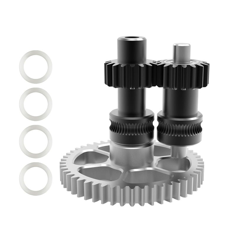 Sherpa Mini R2 Extruder Gear Kit - All Metal Nano-Coated Spur Gears: FYSETC Integrated Dual Gear with Stainless Steel Wheel Upgraded High Precision 3D Printer Drive Gear for VORON0 0.1 0.2
