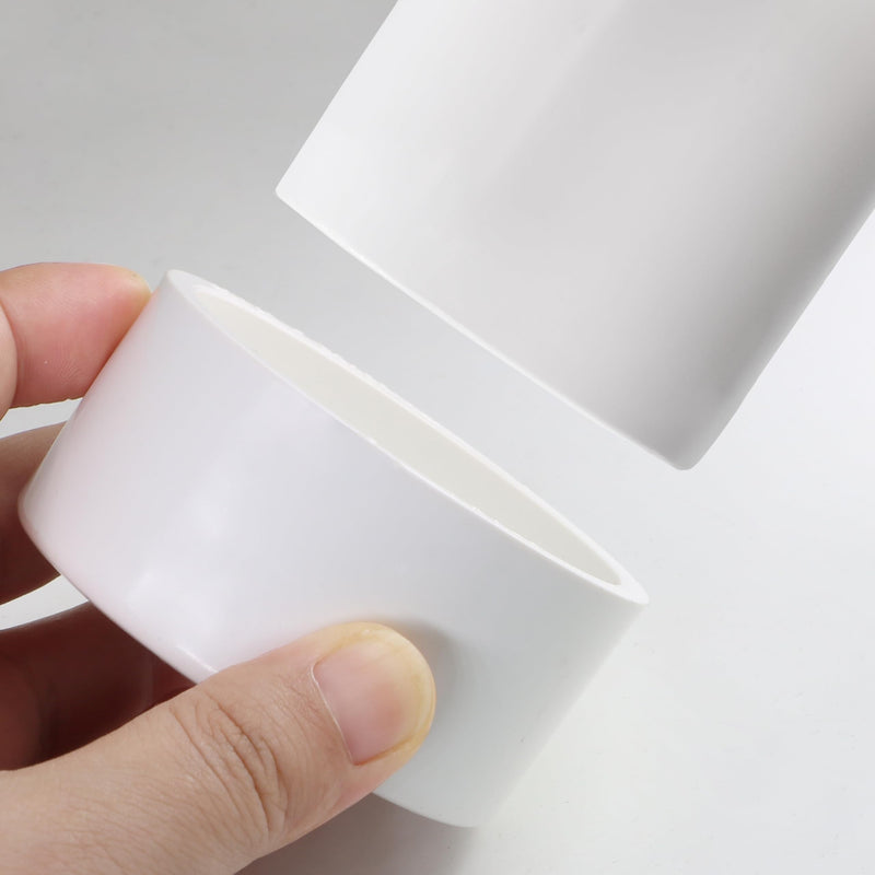 [Australia - AusPower] - PVC Pipe End Caps 2 Inch, Zernmiarder White SCH40 Furniture Grade Pipe Cover Fitting - Fits 2" PVC Pipes, 2 Pieces 