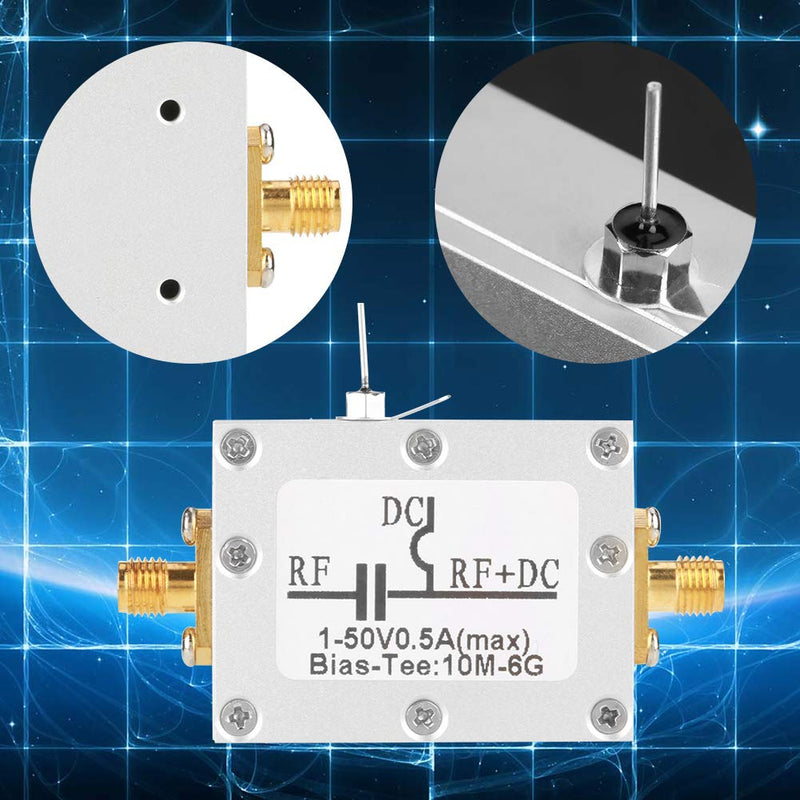 1pc 10MHz-6GHz Frequency Bias T Broadband Radio Transmission Microwave Coaxial Bias Low Noise Amplifier Module