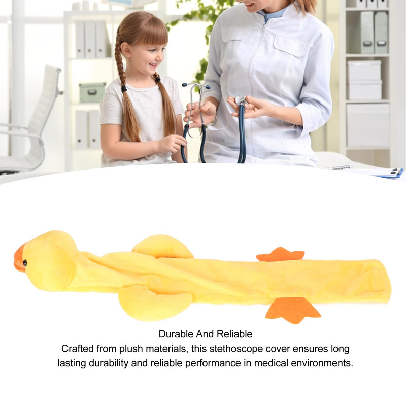[Australia - AusPower] - Luqeeg Animal Shape Plush Stethoscope Cover, Easy to Use, Eye Catching Design, for Nurses and Doctors, Suitable for Any Size Stethoscope (Duck) 
