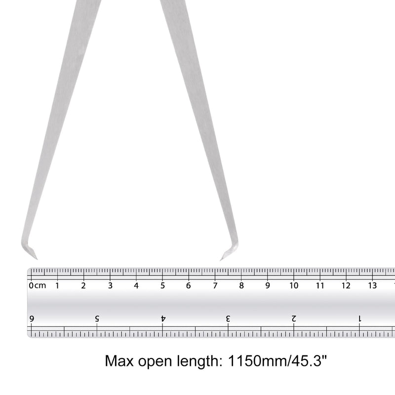 [Australia - AusPower] - Firm Joint Inside Caliper - [24 Inch] Stainless Metal Firm Friction Joint Measurement Tool for Size Measuring Use, Silver Tone 24 Inch 