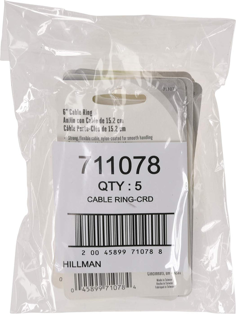 [Australia - AusPower] - Hillman Cable Ring 6" with Lock, Steel, 1 Pack 