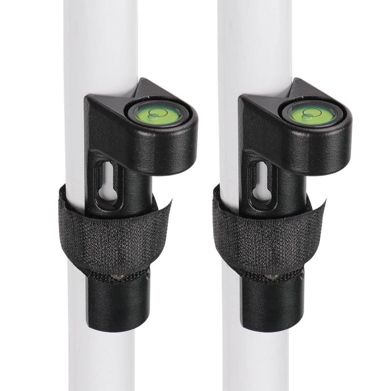 [Australia - AusPower] - MOETER Adjustable Grade Rod Level - 2-Pack Aluminum Leveling Tool with 40' Bubble for Surveying & Construction (Fits 1"-1.25" Rods) 