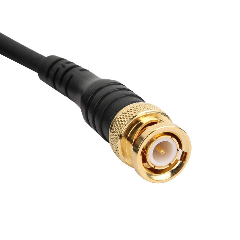 [Australia - AusPower] - P1065 4mm Gold Plating Bifurcated Joint Accessory Safe Straight Durable BNC to Banana Plug Test Cable Test for Indoor for Multimeter 