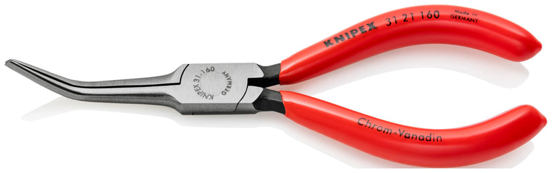 KNIPEX Tools - Needle Nose Pliers, 45 Degree Angled (3121160), Red, 6.25 One Size Multi