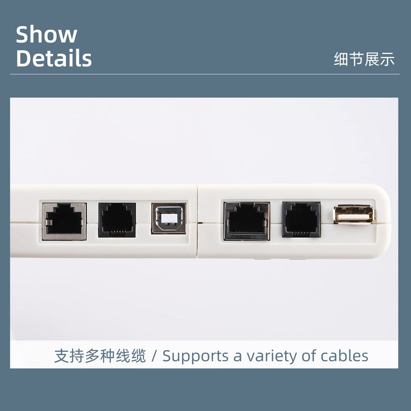 [Australia - AusPower] - Multifunctiona Network Cable Tester 4in1 Remote USB BNC Rj11 Rj45 LAN Phone Cable Testing UTP STP Wire Tester Meter Tracker Tool 2pcs 
