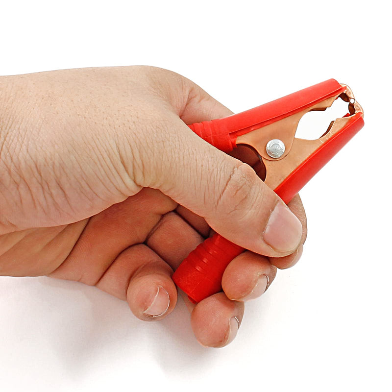 [Australia - AusPower] - 4Pcs 100A Insulated Alligator Clips Electrical Heavy Duty Alligator Clamps, Battery Replacement Cable Metal Spring Loaded Jumper Clips for Car Auto Vehicle Boat (Red & Black? 