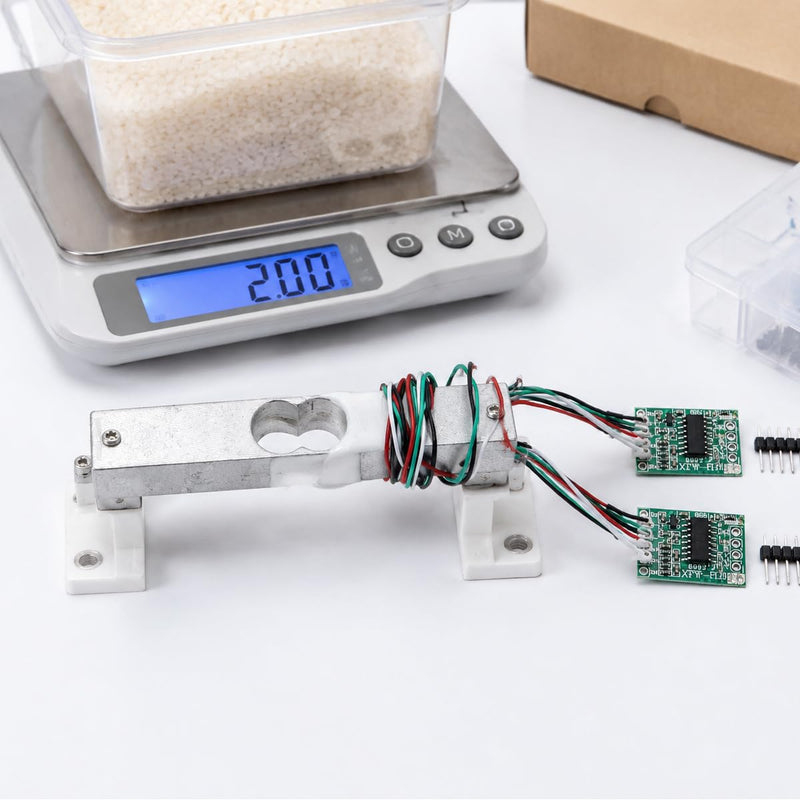 SYLEN 2 Set 2kg Digital Load Cell Weight Sensor + HX711 AD Weighing Sensor Module, for DIY Electronic Portable Kitchen Scales