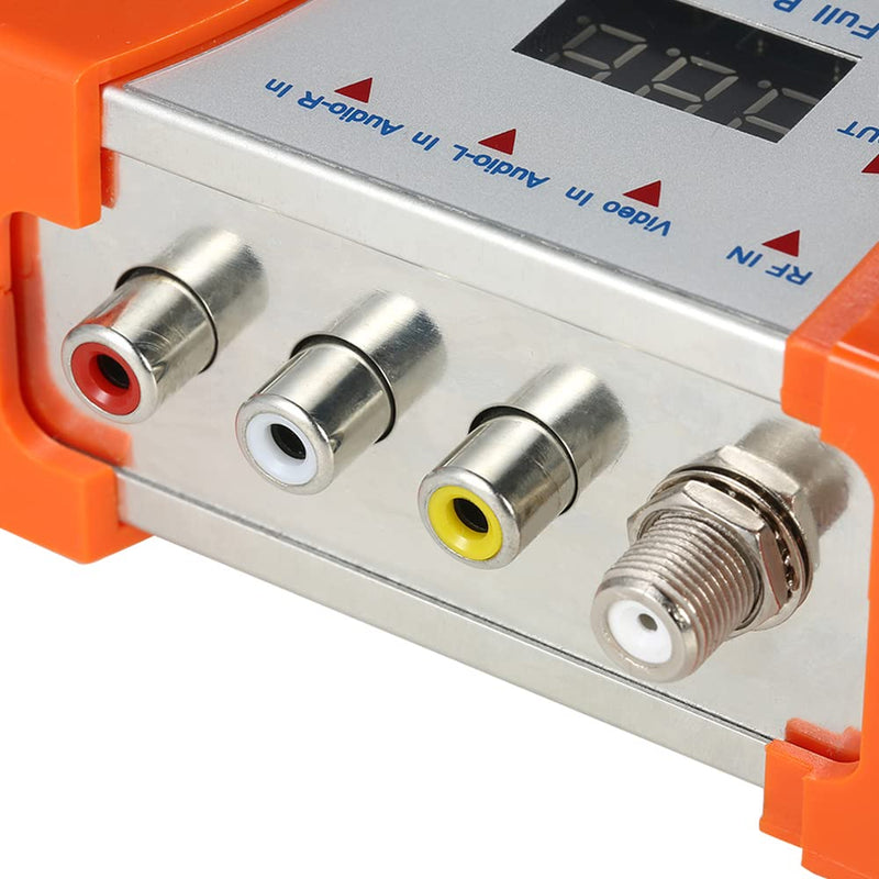 [Australia - AusPower] - Modulator RF Converter, Weytoll Compact RF Modulator, Audio Video TV Converter, Demodulator Adapter w/Antenna in/Out & Channel Switch RHF UHF Signal Amplifier AC120V 