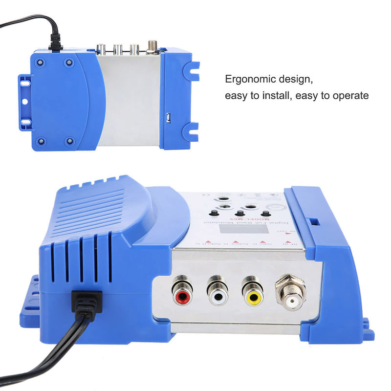 [Australia - AusPower] - M69 AVRF AVTV Converter VHF UHF Modulator, Digital AV to RF Signal Converter, Adjustable Output, Clear Picture, Easy Installation, US Plug 