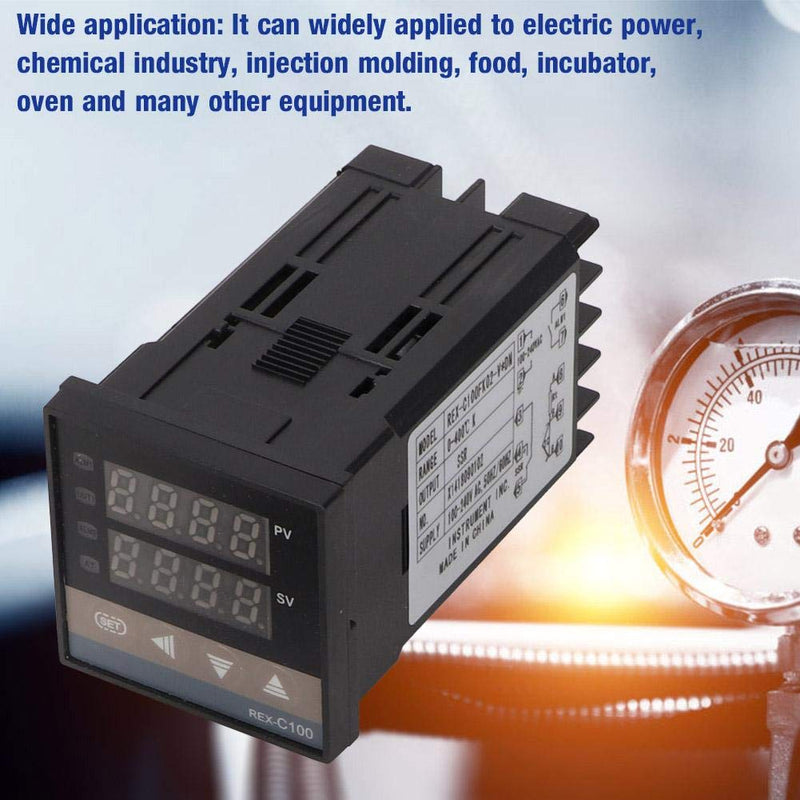 [Australia - AusPower] - Thermostat, 0-400℃ LED PID AC110V-240V Temperature Controller Digital Thermostat Kit Used in Electric Power,Chemical Industry,Injection Food,Incubator 