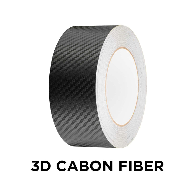 2 in x 75 FT 3D Carbon Fiber Black Vinyl Wrap Kit Sticker Decal for Black Out Chrome Remove Window Trim Door Trim Self-Adhesive Air Release Waterproof and Scratch DIY 2 in x 75 FT
