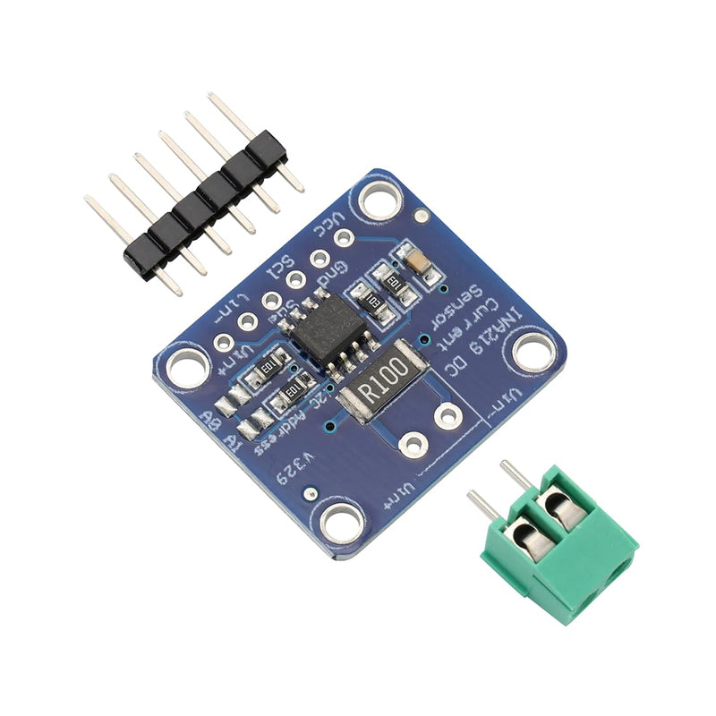 INA219 Bidirectional DC Current Monitoring Sensor with I2C Interface, 3-5.5V Zero Point Drift Performance Monitor Breakout Module for Arduino (Pack of 2)