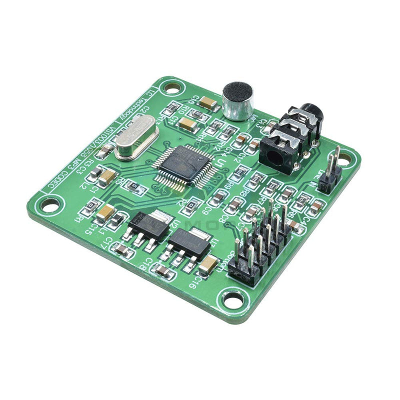 Hailege VS1053 MP3 Audio Player Module Audio Decoder Board Onboard Recording Microphone SPI Interface OGG Output Port Line-In 12.288 MHz