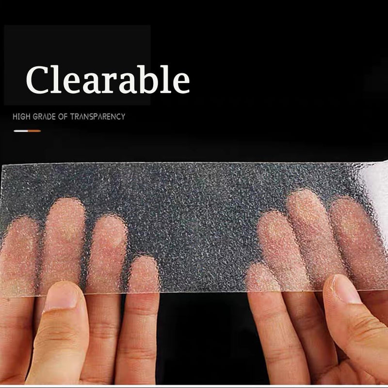 Transparent Anti Slip Tape 2 inch, 16.5 Feet, Non-Slip Traction Grip Tape Clear Comfortable Safety Track Tape for Stairs, Tubs, Boats 2" x 16.5Ft