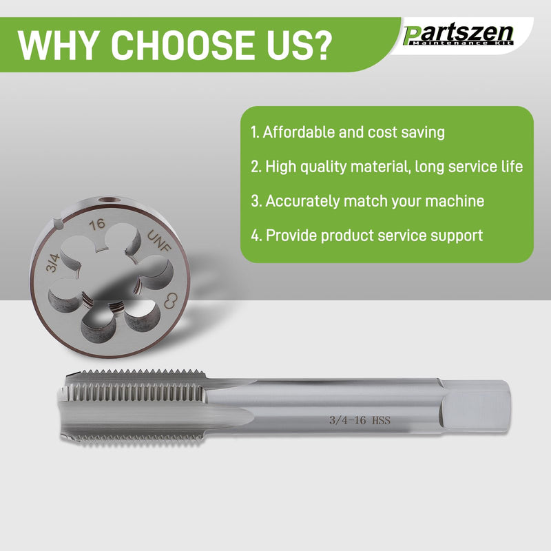 [Australia - AusPower] - 3/4-16 Right Hand Thread Tap and Die Set UNF HSS,3/4" - 16 TPI RH 